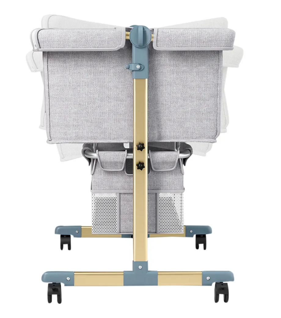 Sunshine Hafif Katlanabilir Taşınabilir Bebek Beşiği ve Oyun Parkı, Gri