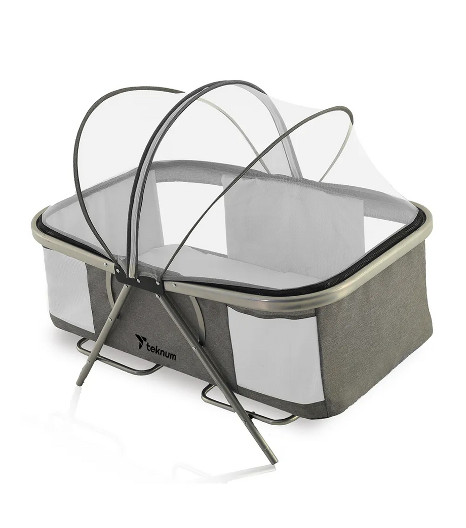 3’ü 1 Arada Bebek Beşiği, Sallanır, Tekerlekli, Koyu Gri, Pratik ve Çok Fonksiyonlu