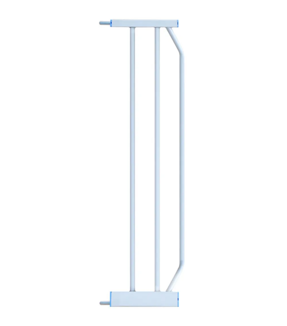 Metal Güvenlik Kapısı + 2x20 cm Uzatma, Otomatik Kapanan Çift Kilitli Beyaz