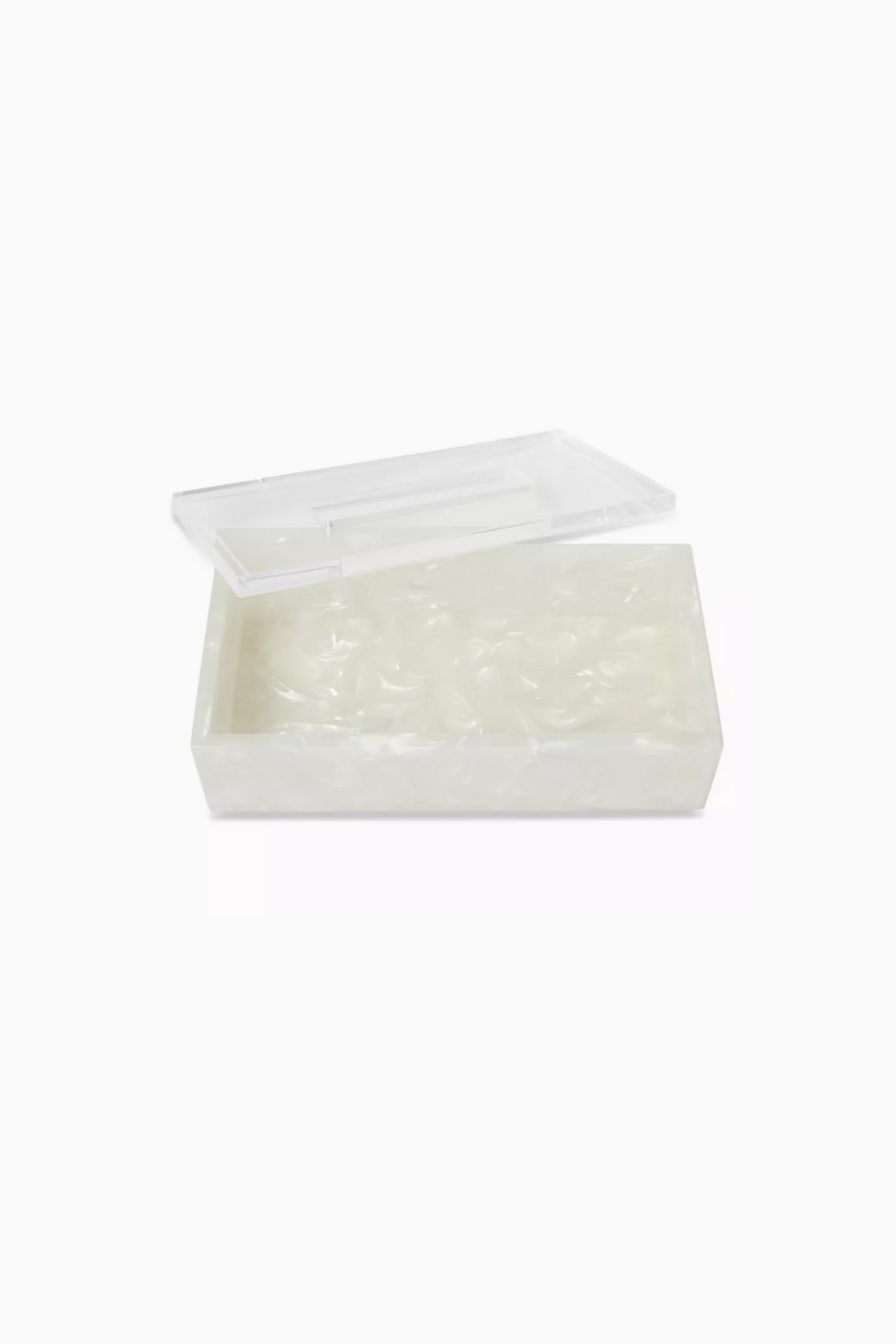 Akrilik Mendil Kutusu, Kuvars Görünümlü, Zarif & Modern