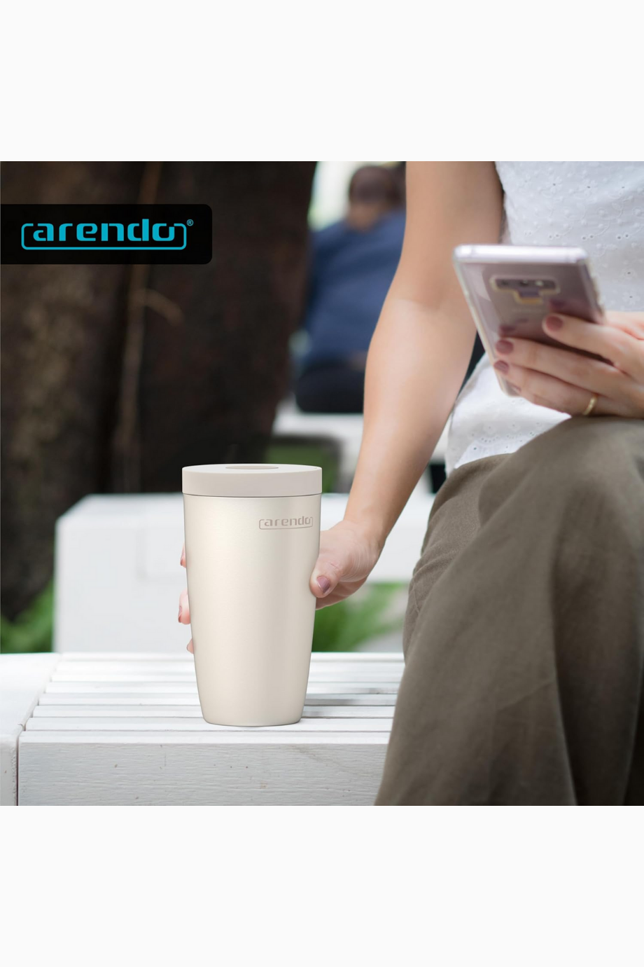 Kahve Kupası To Go Thermo 350 ml, Paslanmaz Çelik, %100 Sızdırmaz, Tek Elle Kullanım