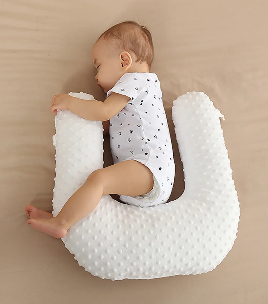 U Şekilli Bebek Yastığı + 10° & 15° Eğim Pedi, Polimer Dolgu, Anti-Dökülmeli