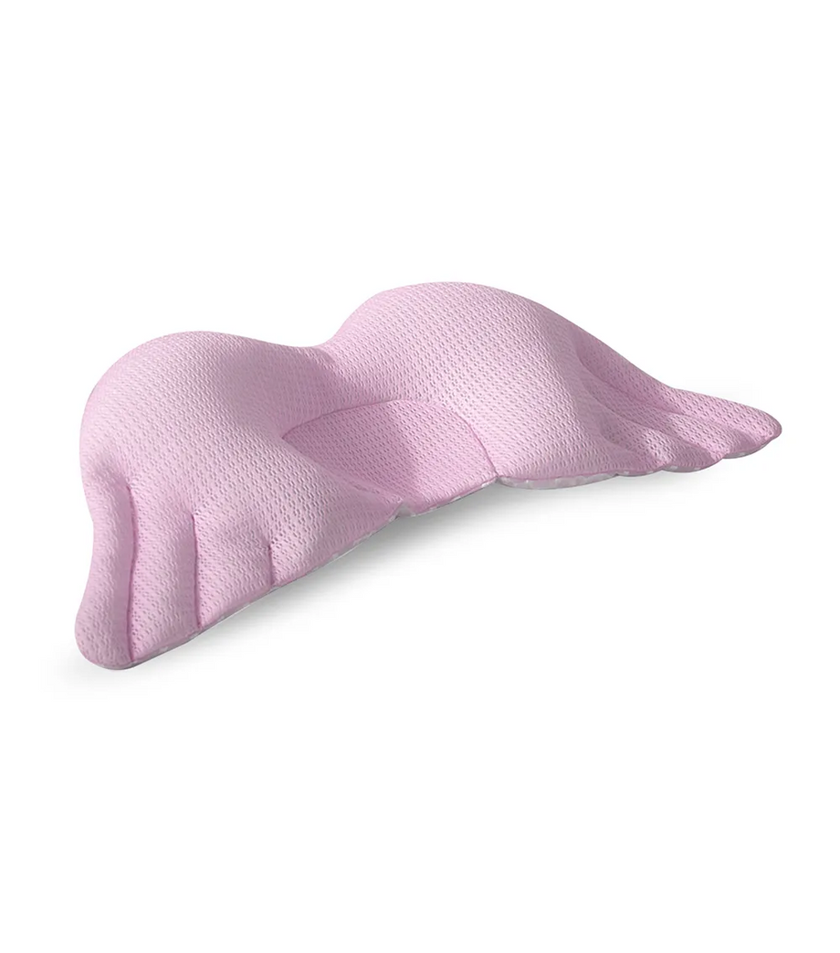 Pembe Kanatlı Bebek Baş Şekillendirici Yastık, Polimer Dolgulu, Serinletici Teknoloji