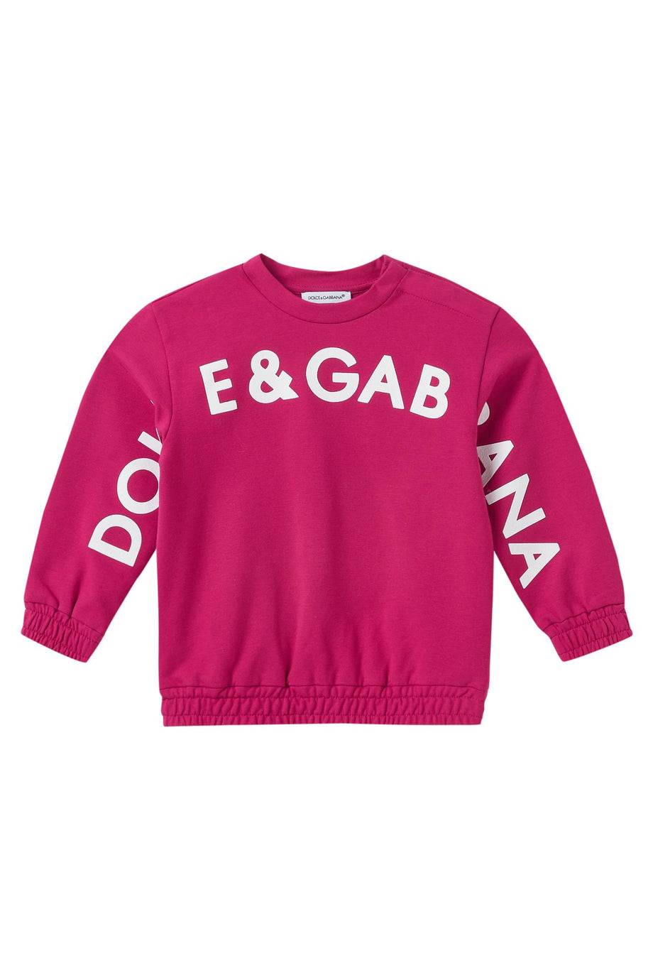 Çocuklar için Logo Pamuklu Jersey Sweatshirt - Fuşya