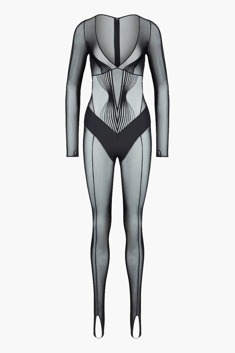 Midnight Storm Catsuit, Şeffaf Etkiler, Grafik İşlemeler ve Asil Tasarım