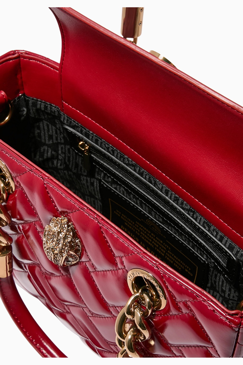 Square Kensington Bag, Rugan Deri, Şık ve Yapılandırılmış Tasarım