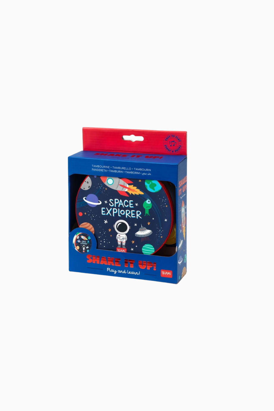 Shake It Up! Tamburin – Space, 14,5 cm, Çocuklar için Ritim Oyuncağı