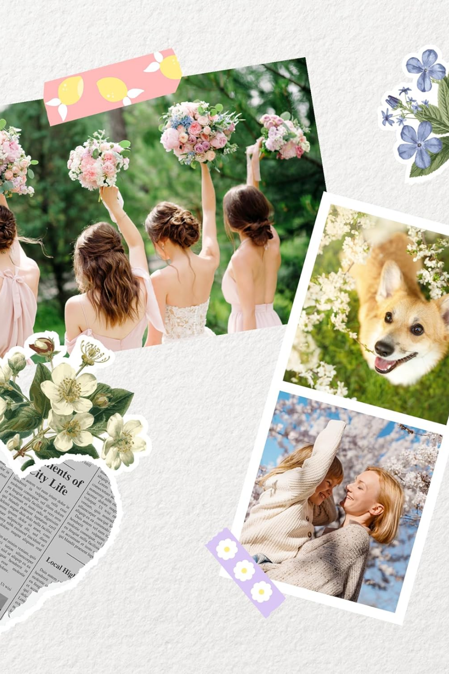 Mini Shot 2 Retro, Anlık Fotoğraf Makinesi ve Yazıcı, Bluetooth, 4PASS, Beyaz