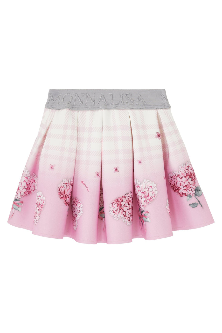 Çocuklar İçin Neopren Pembe Gül Desenli Pilili Etek