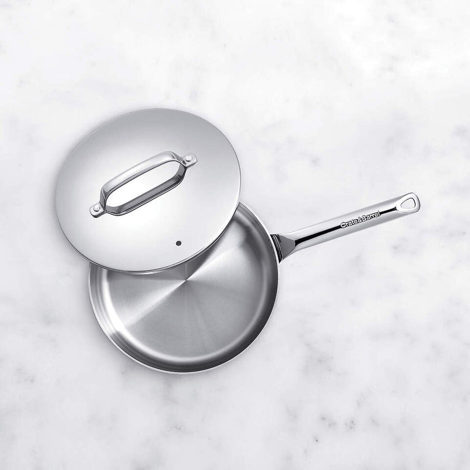 EvenCook Core 3.25 Qt. Kapaklı Paslanmaz Çelik Sote Tavası