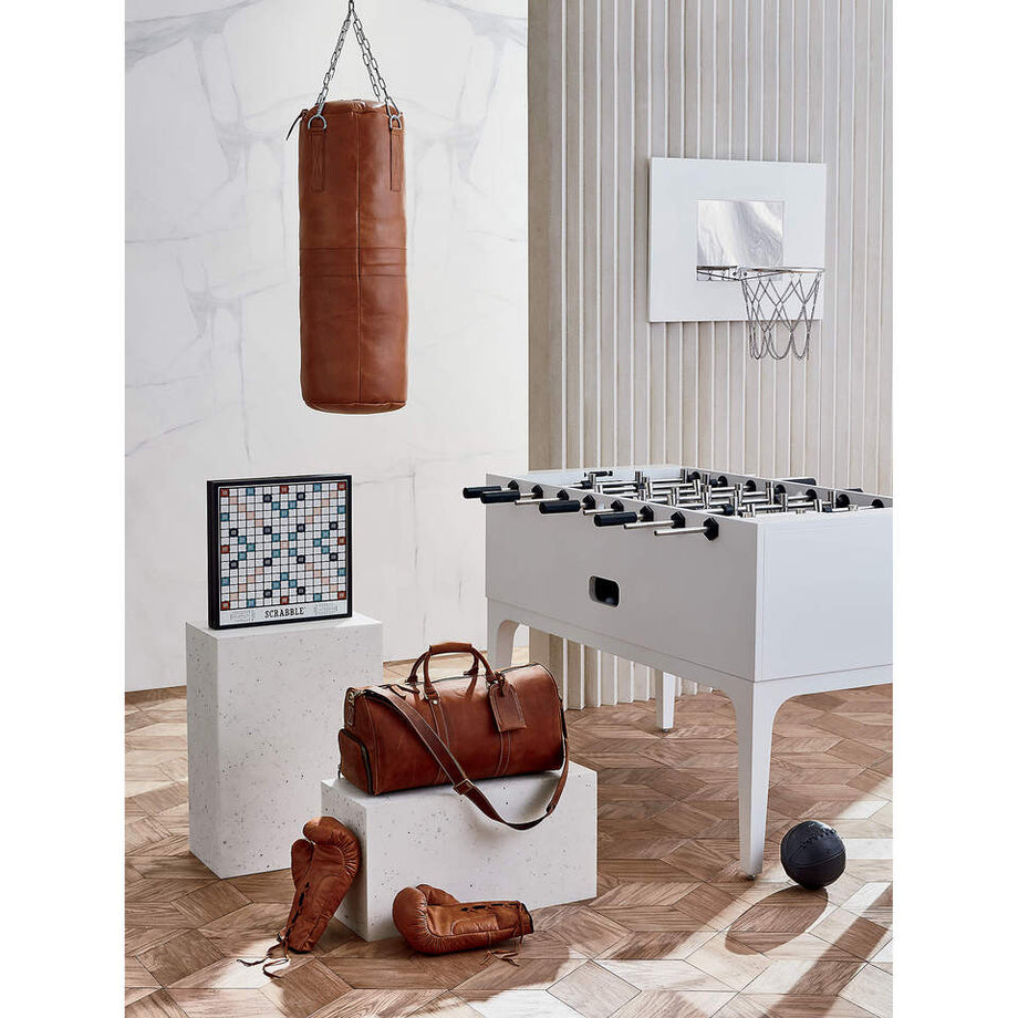 Deri Kafa Mini Siyah Deri Basketbol Topu, Gerçek Deriden Üretilmiş Miras Top