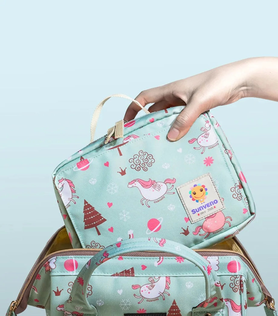 Orta Boy Yeşil Bebek Bezi Değiştirme Çantası