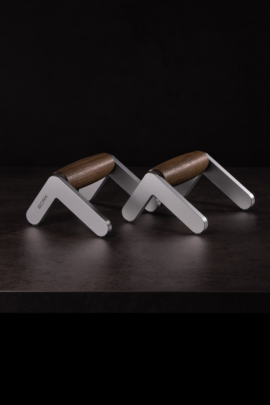 Şınav Barları HS 814, Ceviz & Alüminyum, Dayanıklı & Zarif Tasarım