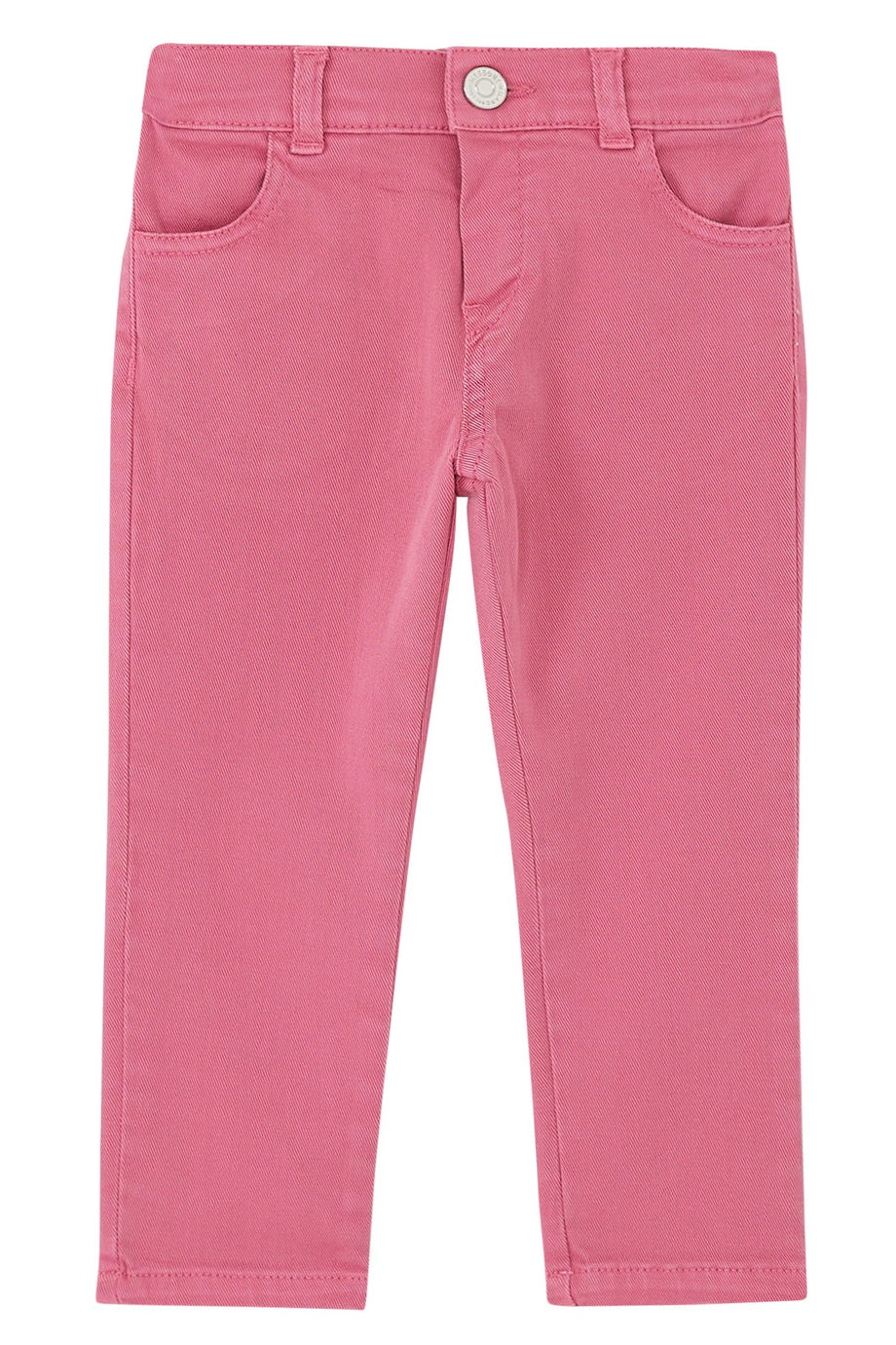 Çocuk Logo Cepli Kot Pantolon - Pastel