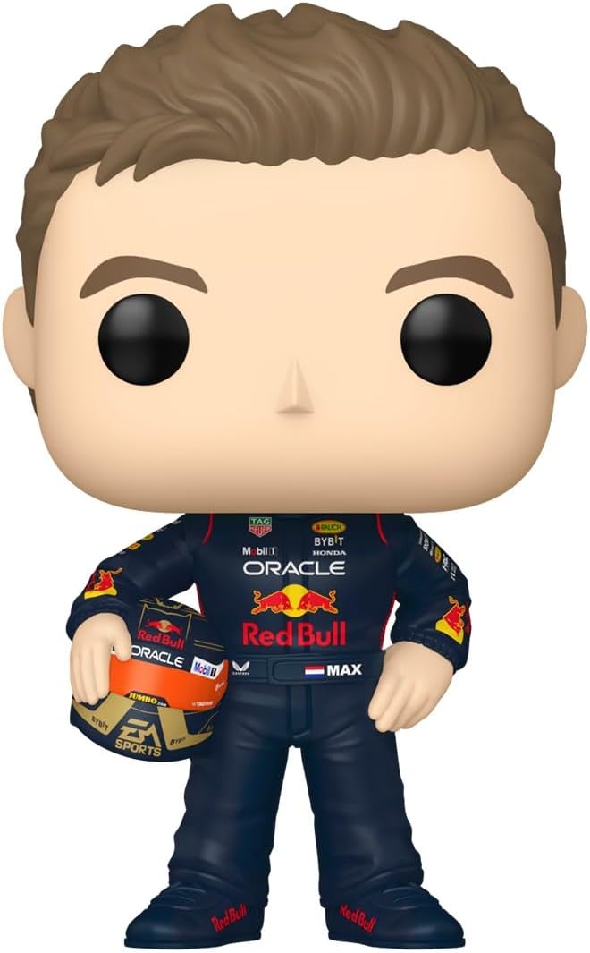 Pop! Racing: Max Verstappen mit Helmet, Red Bull Racing, Vinil Koleksiyon Figürü