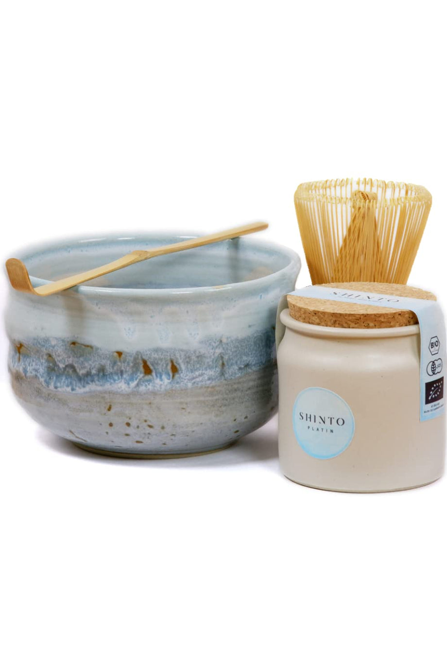Platin Matcha Çay Seti, Organik Japon Seremonisi Tozu, Uji’den Elle Toplanmış Matcha, El Yapımı Kase, Bambu Süpürge ve Kaşık