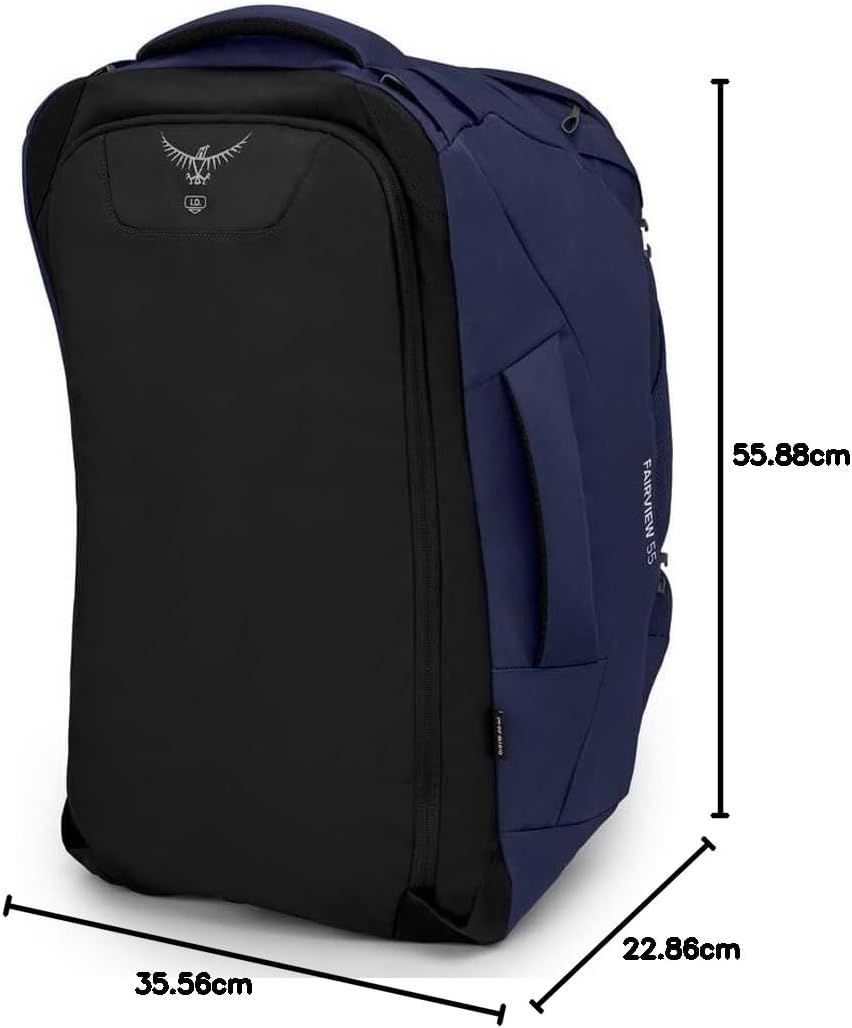 Kadın Fairview 55 Seyahat Çantası, Winter Night Blue Ayrılabilir Günlük Sırt Çantası, 55L