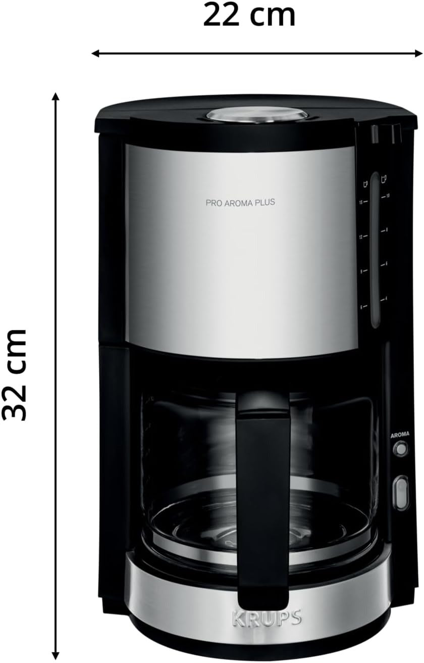 KM321 ProAroma Plus Filtre Kahve Makinesi, 10 Fincan, 1100W, Paslanmaz Çelik Detaylı