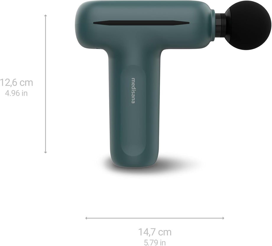 MG 200 Mini Masaj Tabancası,Akıllı Mod, 4 Başlıklı ve 5 Yoğunluk Seviyeli