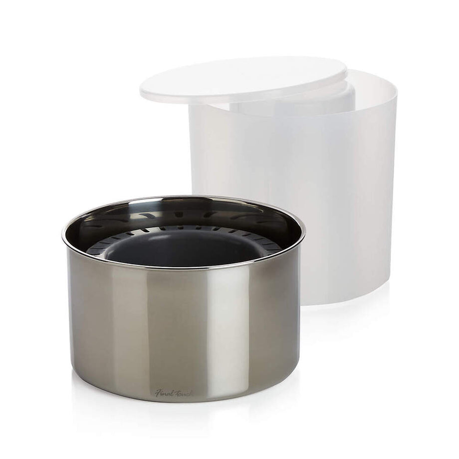 Buz Kalıbı ve Şarap Şişesi Soğutucu, Paslanmaz Çelik Bardak Altlıklı