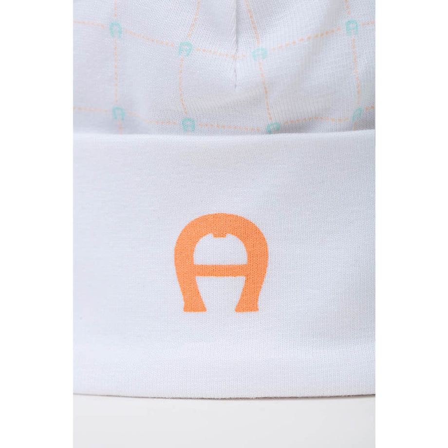 Parlak Beyaz Şapka, %93 Pamuk %7 Elastan, Yenidoğan Bebek Şapkası