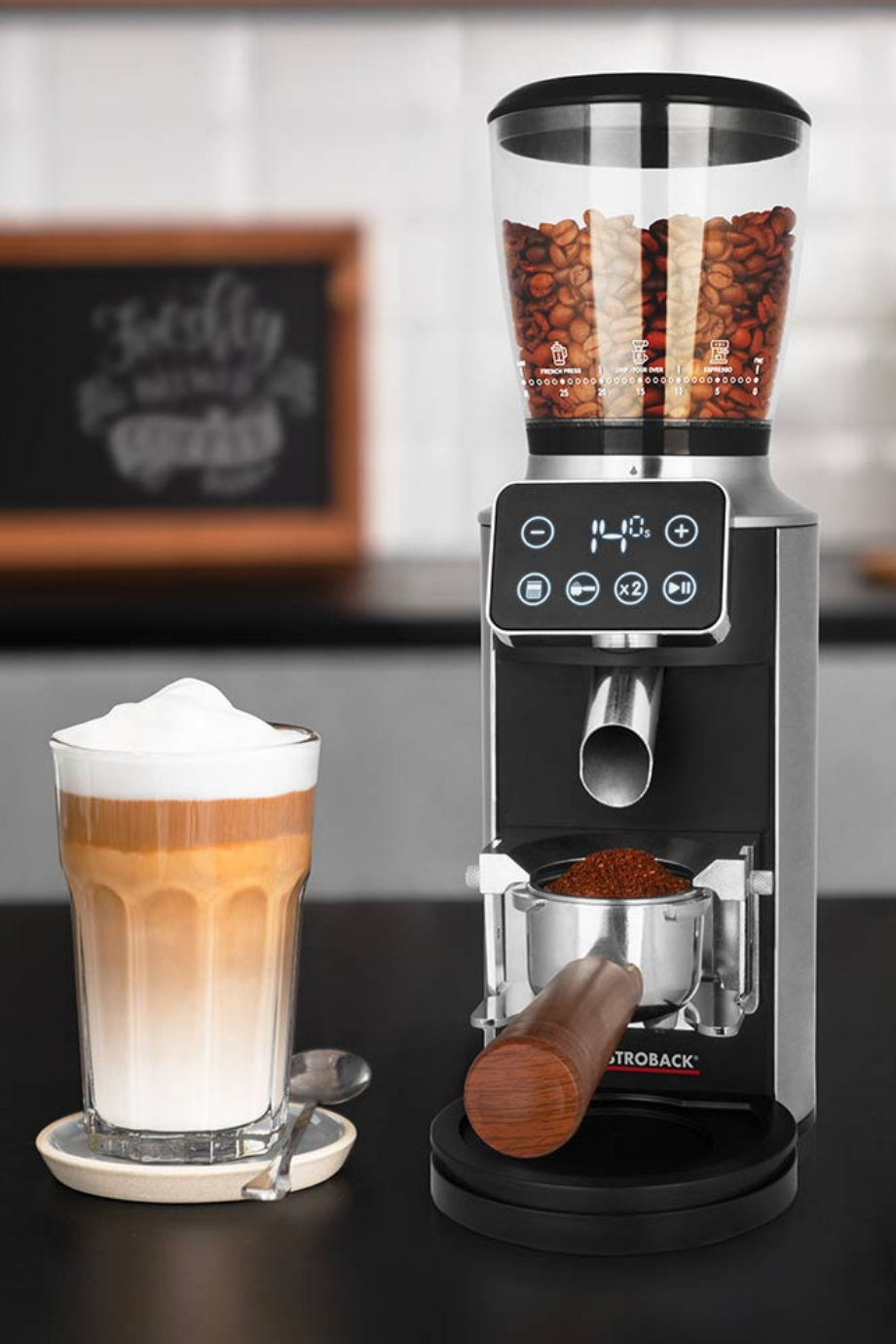 Pro Touch 30 Kahve Öğütücü, Konik & 30 Öğütme Seviyesi, Dokunmatik, Özel Tasarım