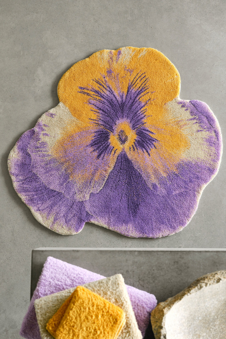 Pansy Banyo Paspası Lüks Tasarım Giza Pamuk
