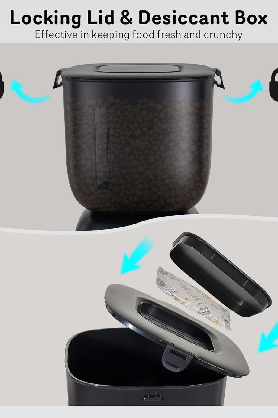 Otomatik Kedi Maması Dispenseri ve Kedi Su Sebili FW1, Zaman Kontrollü ve Sesli Kayıt Özelliği