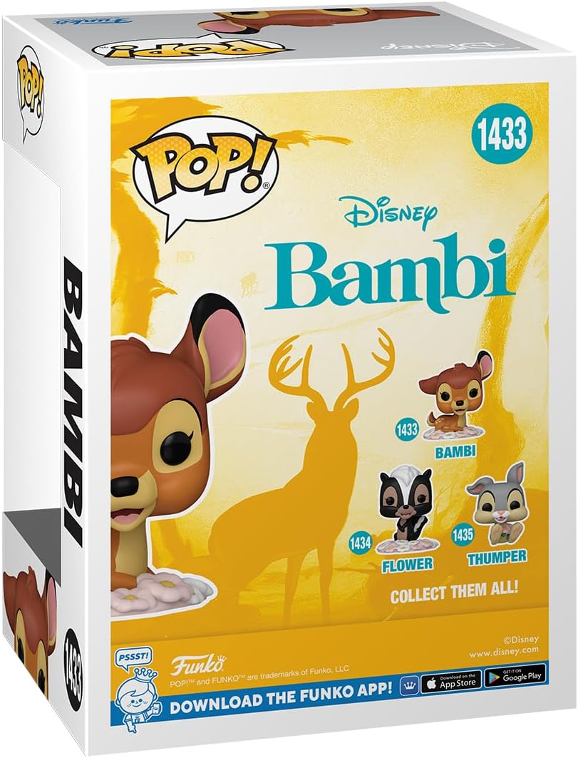 POP! Disney: Bambi 80th, Bambi Vinil Figür, Koleksiyonluk, Resmi Lisanslı