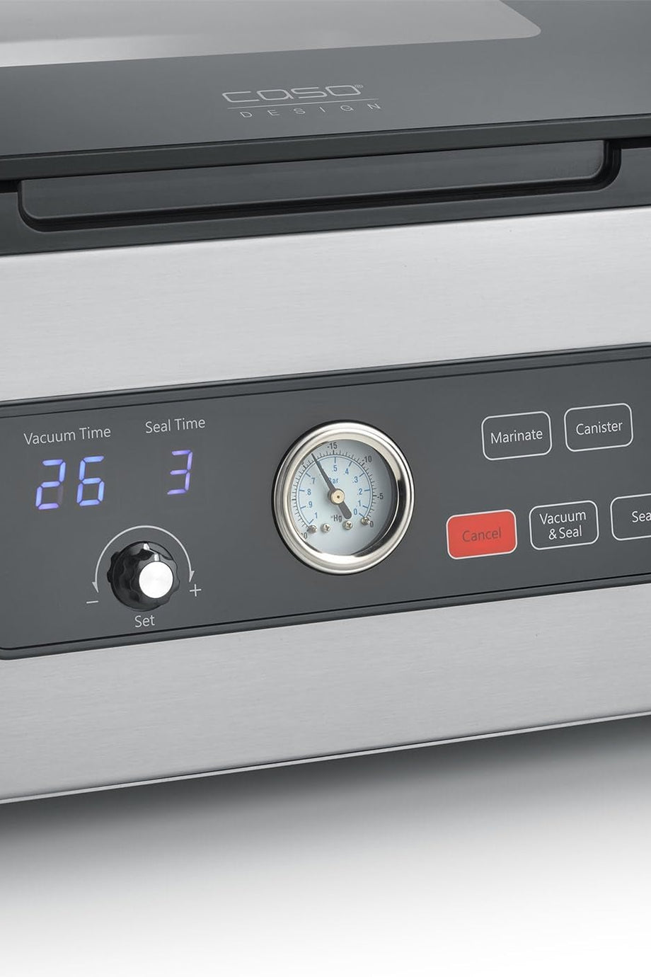 VacuChef 700 Vakumlama Makinesi 8L 70 L/dk Çelik Hazne Cam Kapak Pro Pompa