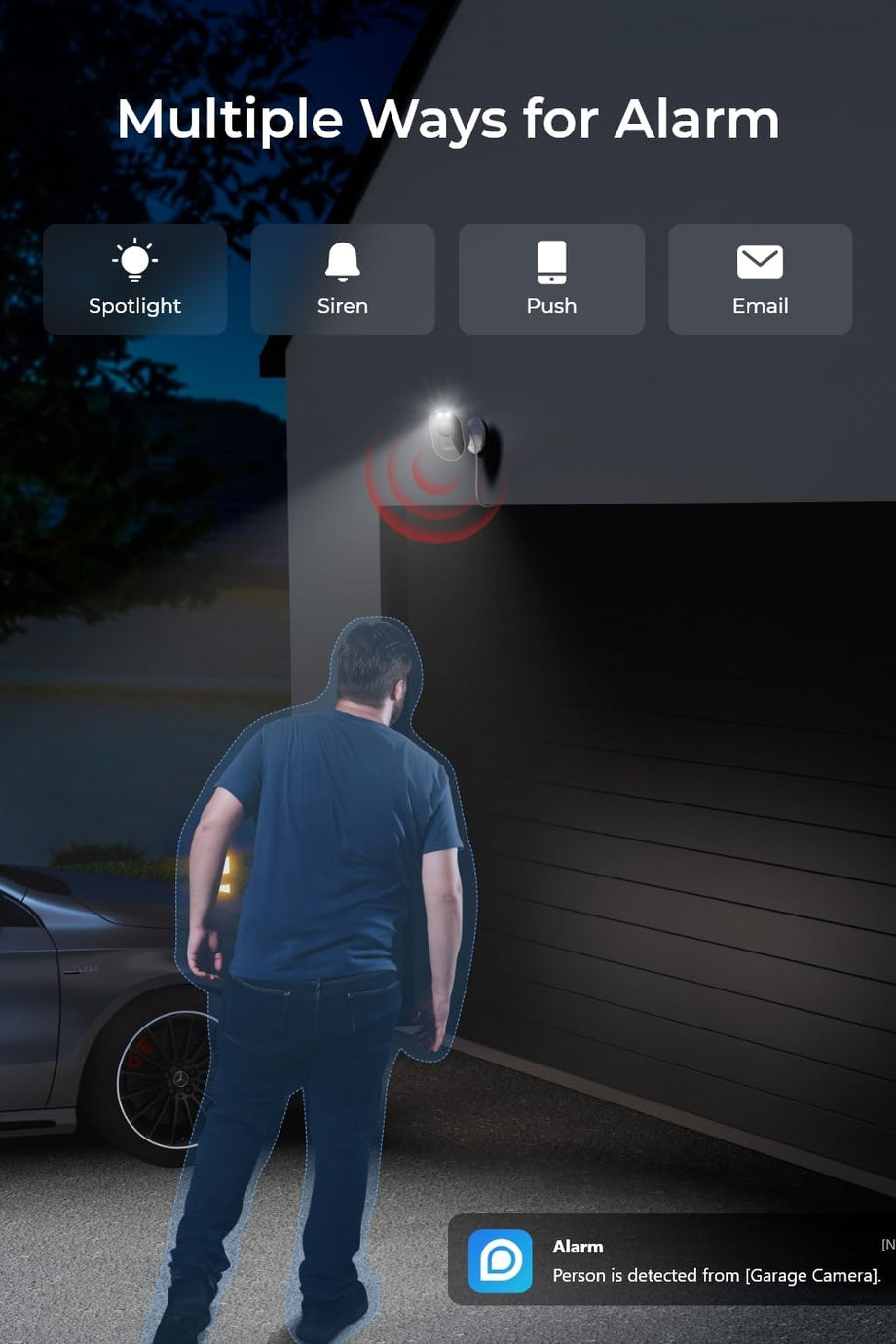 Lumus 2K 4MP Spot Işıklı Güvenlik Kamerası