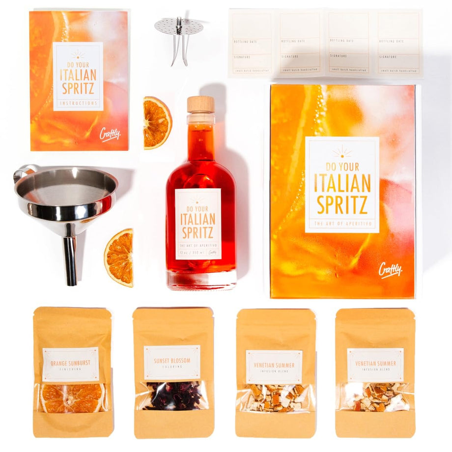 Italian Spray Infusion Kit DIY Aperitivo ve Spritz Kokteylleri İçin Eşsiz Set