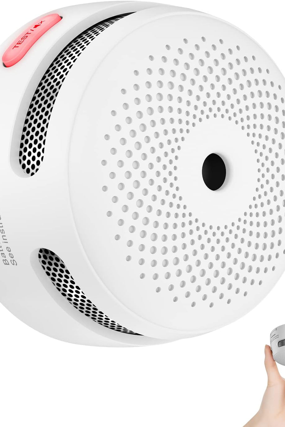 LED Göstergeli ve Sessiz Düğmeli Yangın Alarm Duman Dedektörü