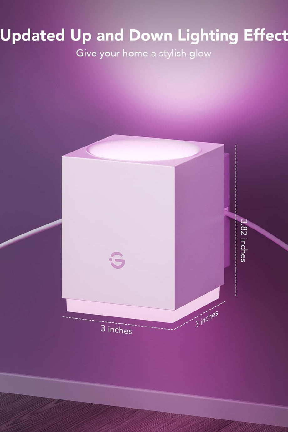 RGBIC LED Duvar Lambası Alexa Uyumlu, WiFi, Müzik Senkron, RGB, Dekoratif Işık