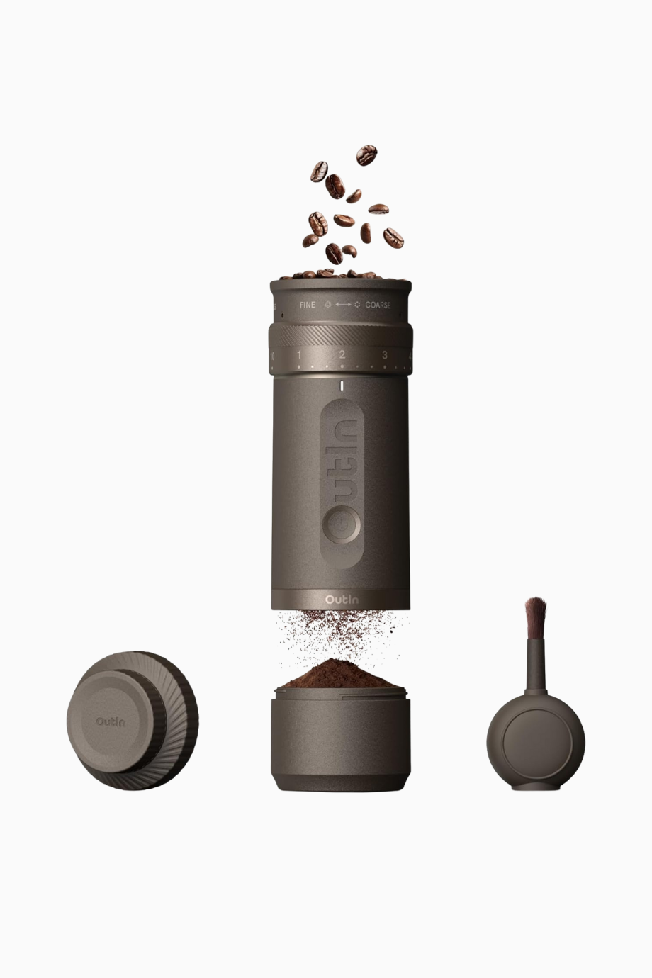 Fino Taşınabilir Elektrikli Kahve Öğütücü 28 Kademeli Paslanmaz Çelik Konik Değirmen