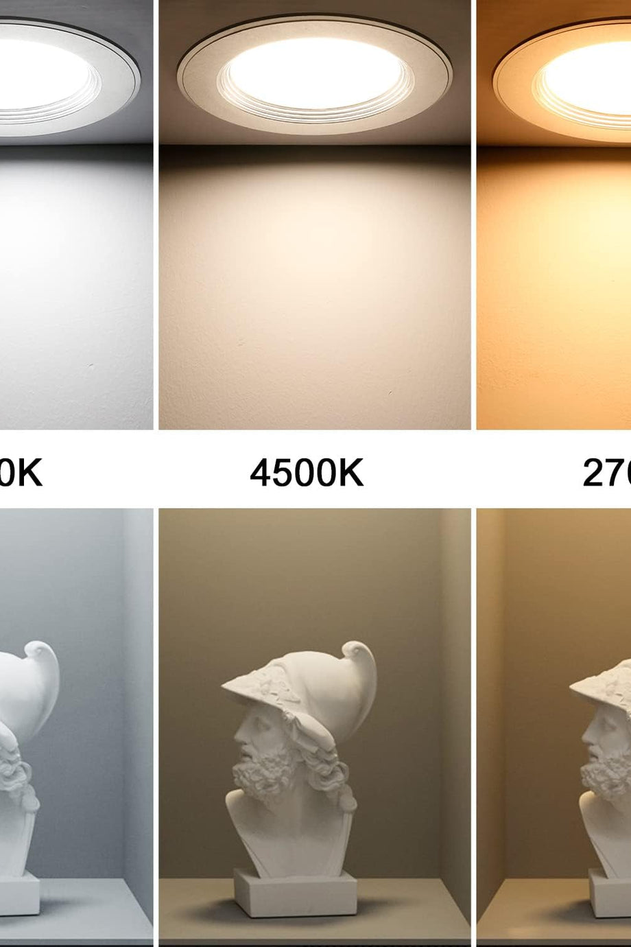 LED Gömme Spot 7W 700LM, Nötr Beyaz 4500K, IP44 Banyo ve Mutfak İçin 6'lı Set