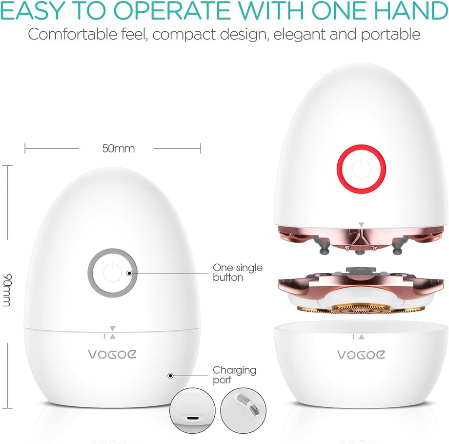 Kablosuz Kadın Tıraş Makinesi, Islak Kuru, Yüz-Bikini-Bacak için Su Geçirmez, Hızlı Şarjlı