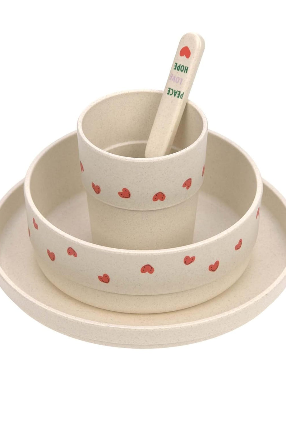 Çocuk Yemek Takımı 4 Parça BPA İçermez Mikrodalga Uyumlu