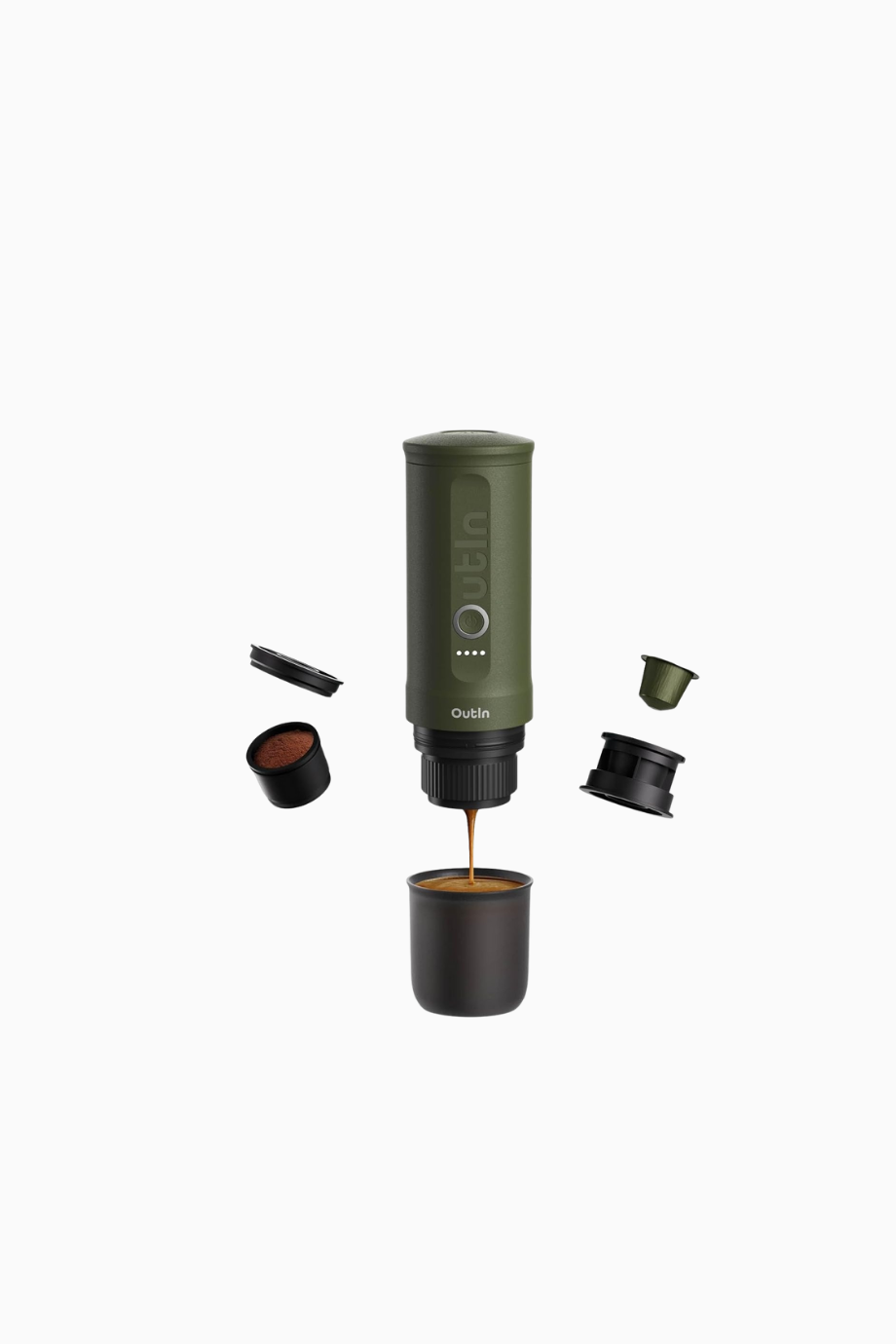 Taşınabilir Elektrikli Espresso Makinesi 3-4 Dakikada Kendi Kendine Isıtma, Kamp İçin Portatif Kahve