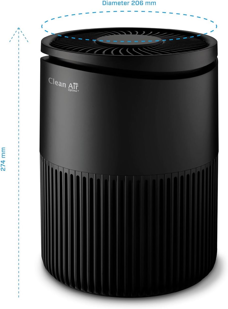 CA 503T Compact Smart Hava Temizleyici 30 m² 140 m³/saat Siyah