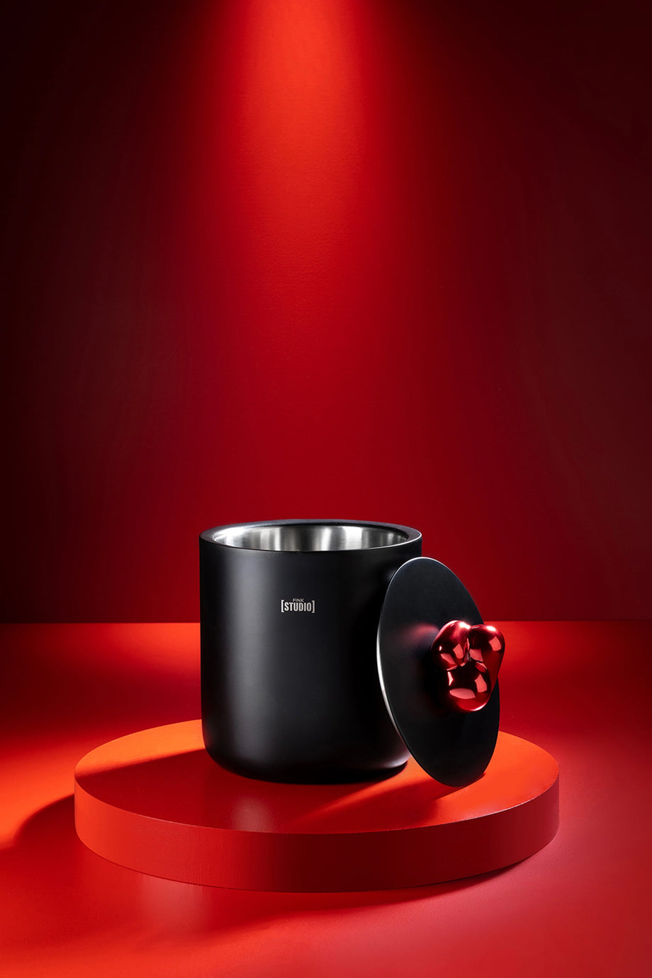 Pop Art Toz Boya Kaplı Paslanmaz Çelik Buz Kovası Şık Tasarım Hediye Kutulu