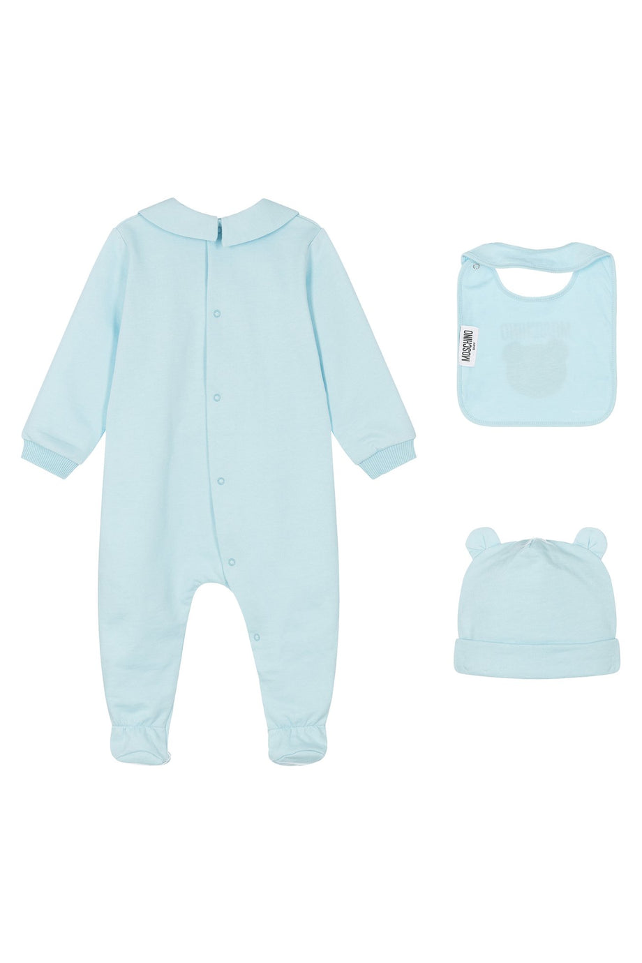 Çocuklar İçin Ayıcık Desenli Pijama Hediye Seti - Açık/Pastel Mavi