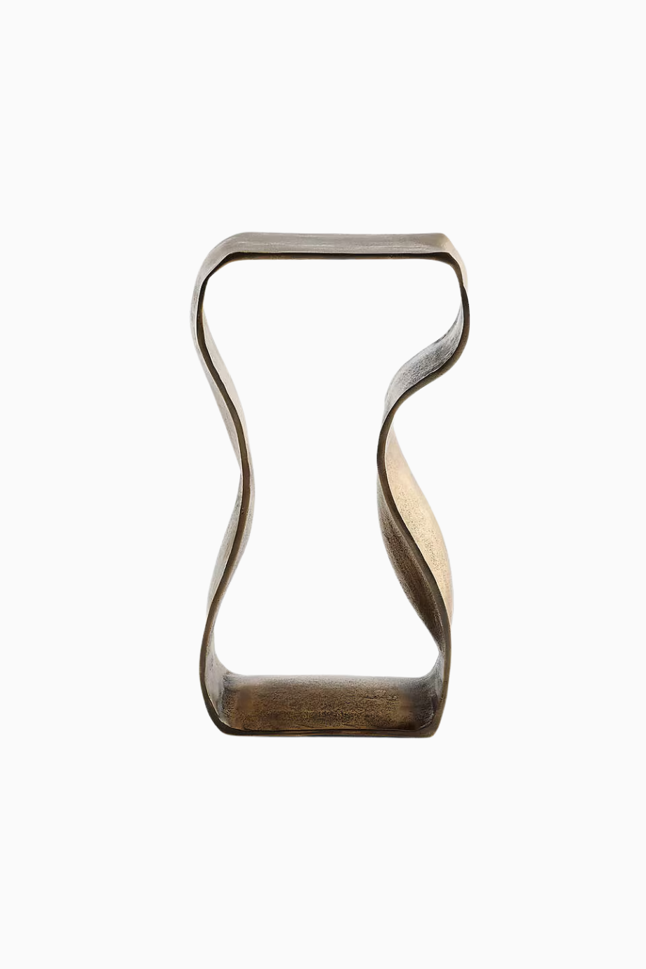 Ekspresyonist Cilalı Pirinç Döküm Alüminyum İçecek Masası, 12"