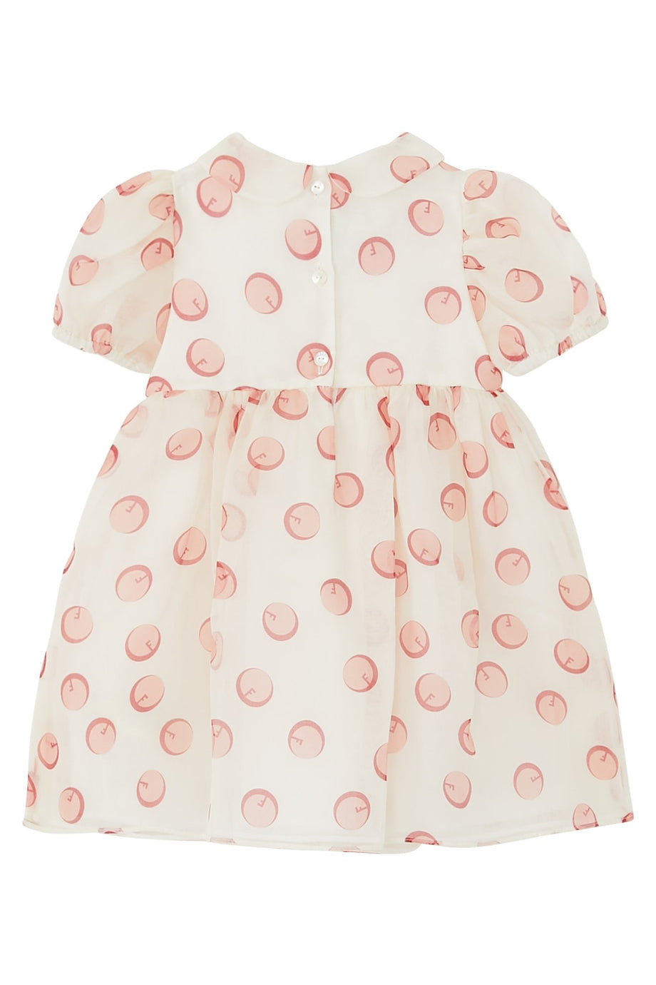 Bebek Logo Baskılı Elbise - Beyaz