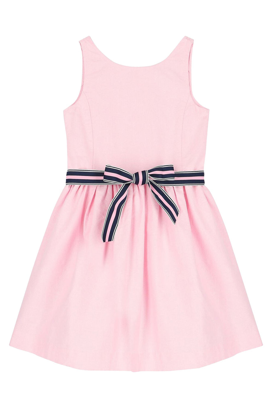 Çocuklar İçin Pamuklu Oxford Elbise - Açık/Pastel Pembe