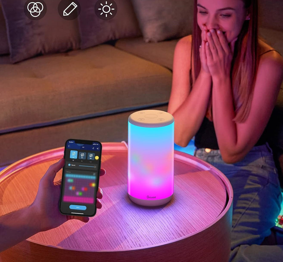 Akıllı Masa Lambası, Alexa ve Google Asistan ile Çalışan, 2200K-6500K Ayarlanabilir Renk