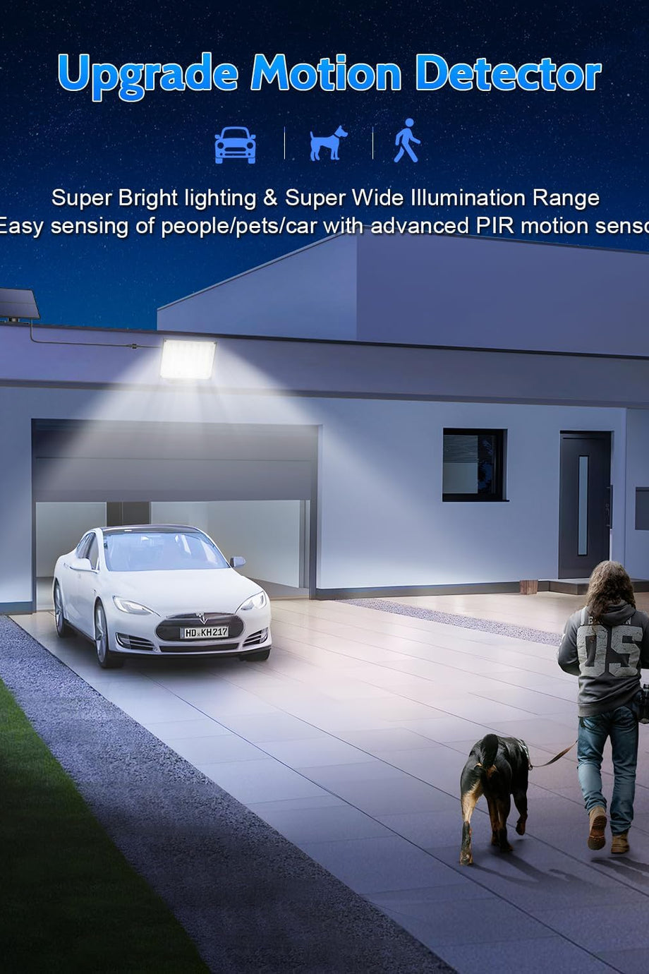 Hareket Sensörlü Dış Mekan Güneş Enerjili Aydınlatmalar, Uzaktan Kumandalı 127 LED, 3 Mod