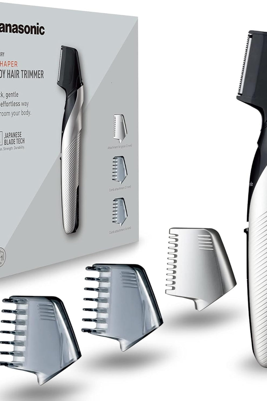 ER-GK60 Vücut Tıraş Makinesi 3 Başlıklı Islak Kuru Kullanım Cilt Dostu Tıraş