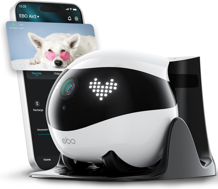 EBO Air 2 2K Mobil Evcil Hayvan Kamerası ve Akıllı Robot