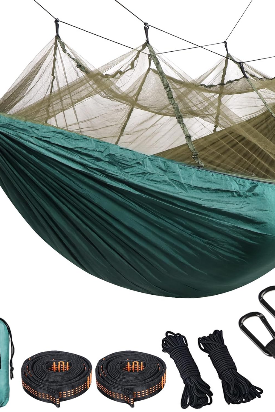 Ultra Hafif Askeri Kamp Hamak Sivrisinek Ağı 275x140 cm 300 kg Taşıma Kapasiteli